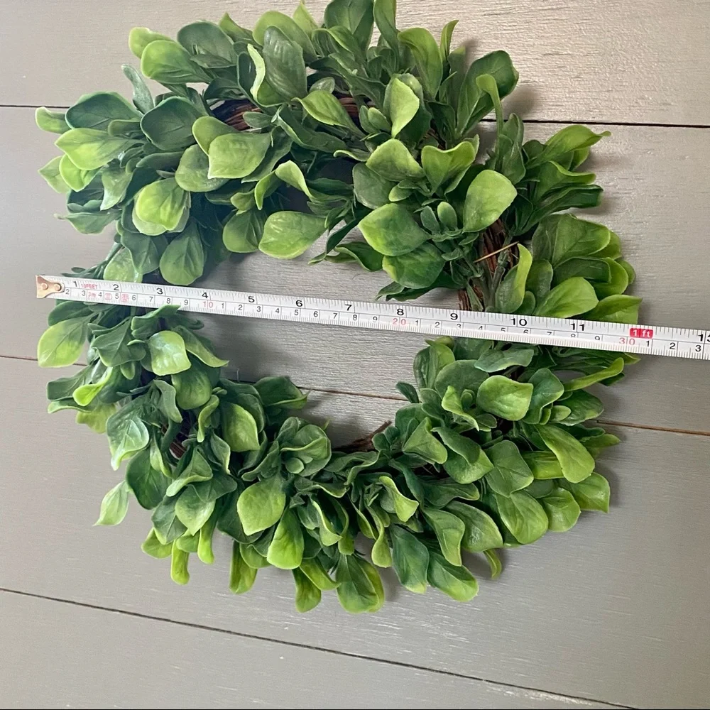 Faux Green Wreath 12